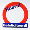 Huldeschild Hoera Gefeliciteerd